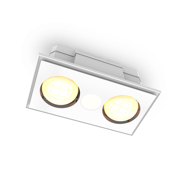 Buller 2-Light 3 in 1 Bathroom Heater & Exhaust  - LED Downlight