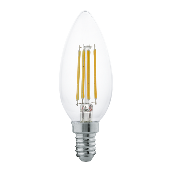 4W E14 2700K Non-Dimmable LED Candle Clear