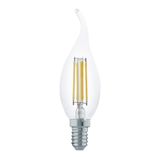 4W E14 2700K Non-Dimmable LED Flame Candle Clear