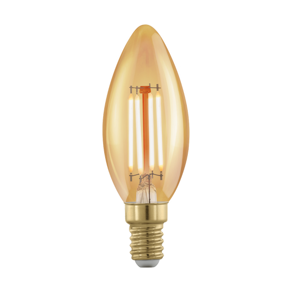 4W E14 1700K Dimmable LED Candle Gold Age