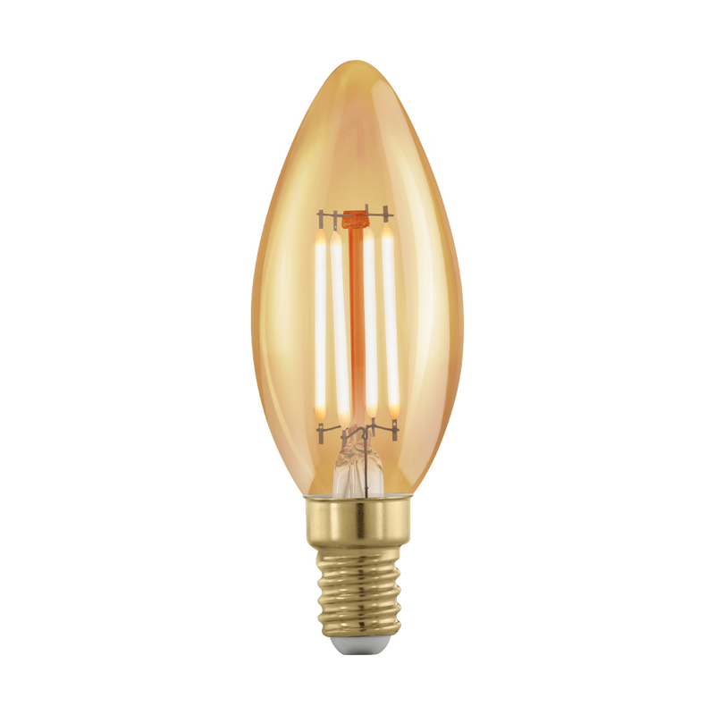 4W E14 1700K Dimmable LED Candle Gold Age