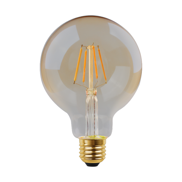 4.5W E27 2200K STEP-Dimmable LED G95 Amber