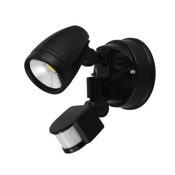 CHOPPER 15W Security Spotlight Sensor Black Cast Aluminium