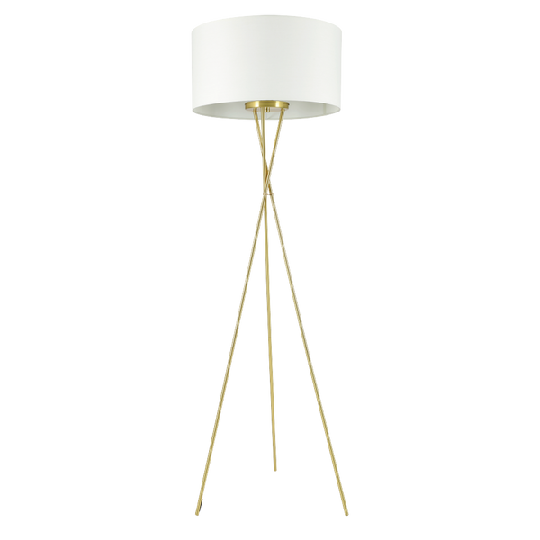 FONDACHELLI Floor Lamp 1X28W E27 Brass Matt/White