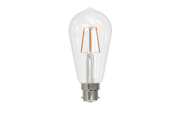 5W B22 2700K Dimmable LED ST64 Clear