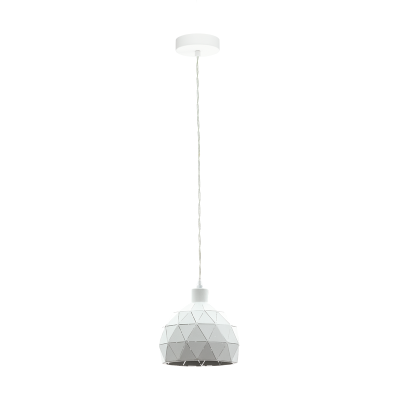 ROCCAFORTE Pendant Light 1x40W E14 White Steel