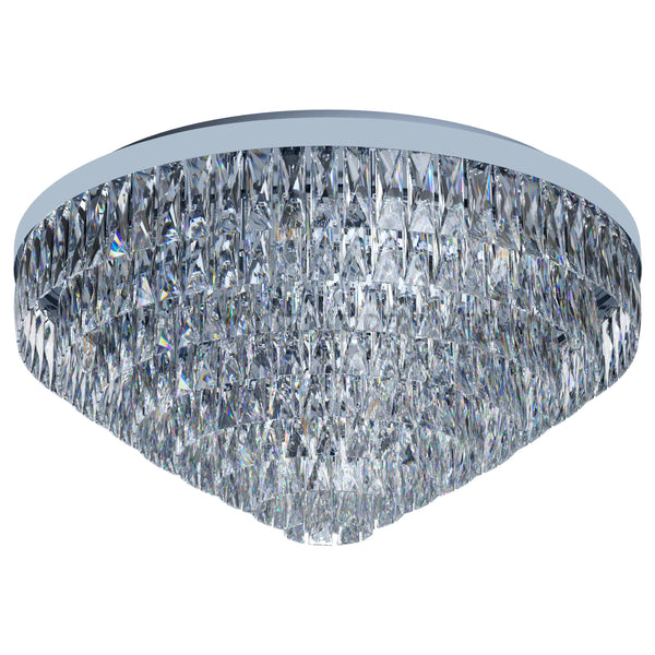 The Show Stoper VALPARAISO Ceiling Light 16x40W E14 Chrome Steel & Crystal