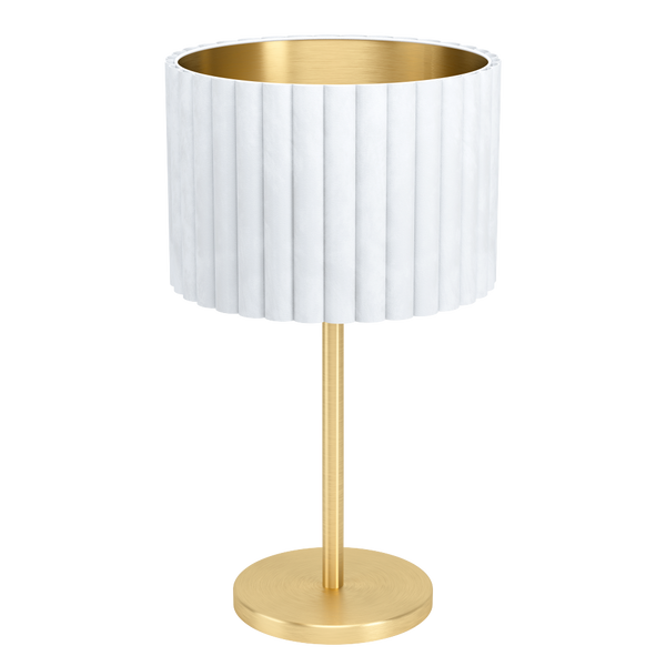 TAMARESCO Table Lamp 1X40W E27 Brass Matt/White