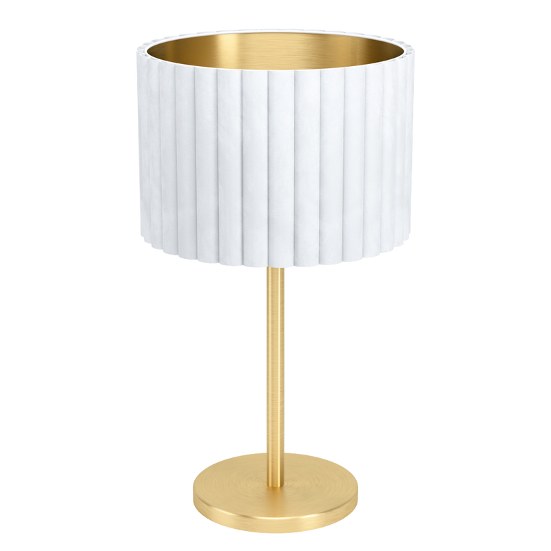 TAMARESCO Table Lamp 1X40W E27 Brass Matt/White