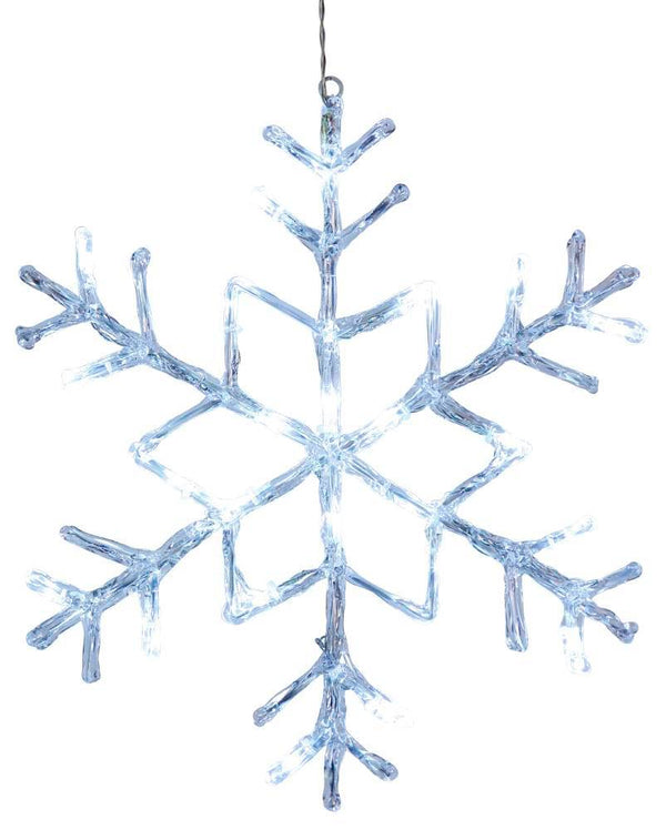 Xmas Antarctica Snowflake Neutral White 400mm