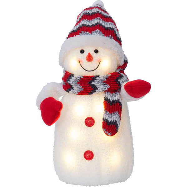 Xmas Joylight Snowman Decorative Red 380mm