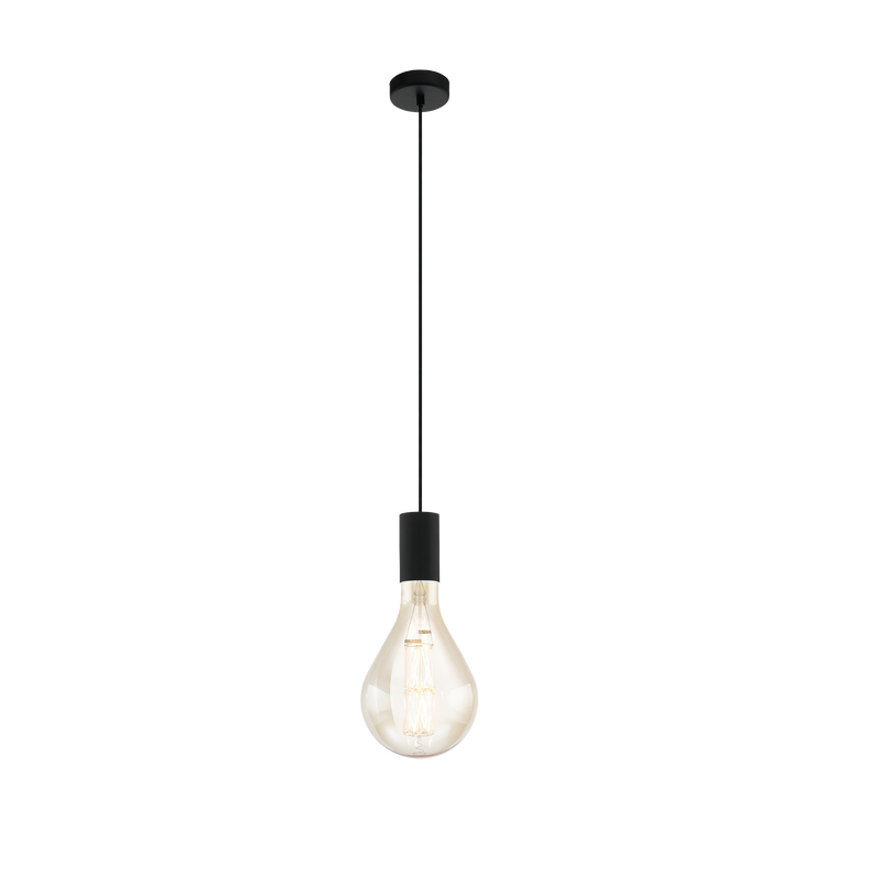 TAVISTOCK Pendant Light 1x60W E27 Black