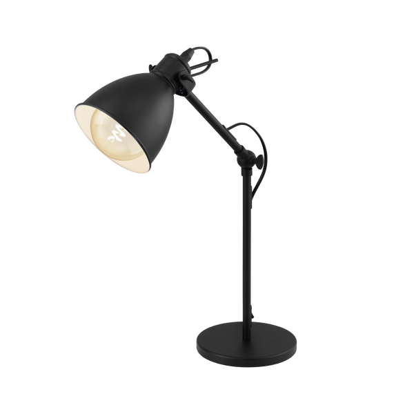 PRIDDY Table Lamp 1x40W E27 Black