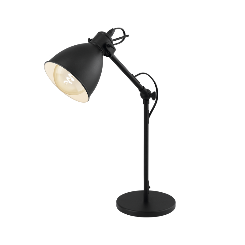 PRIDDY Table Lamp 1x40W E27 Black