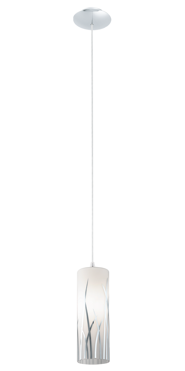 RIVATO Pendant Light 1x60W E27 White W Chrome Decor