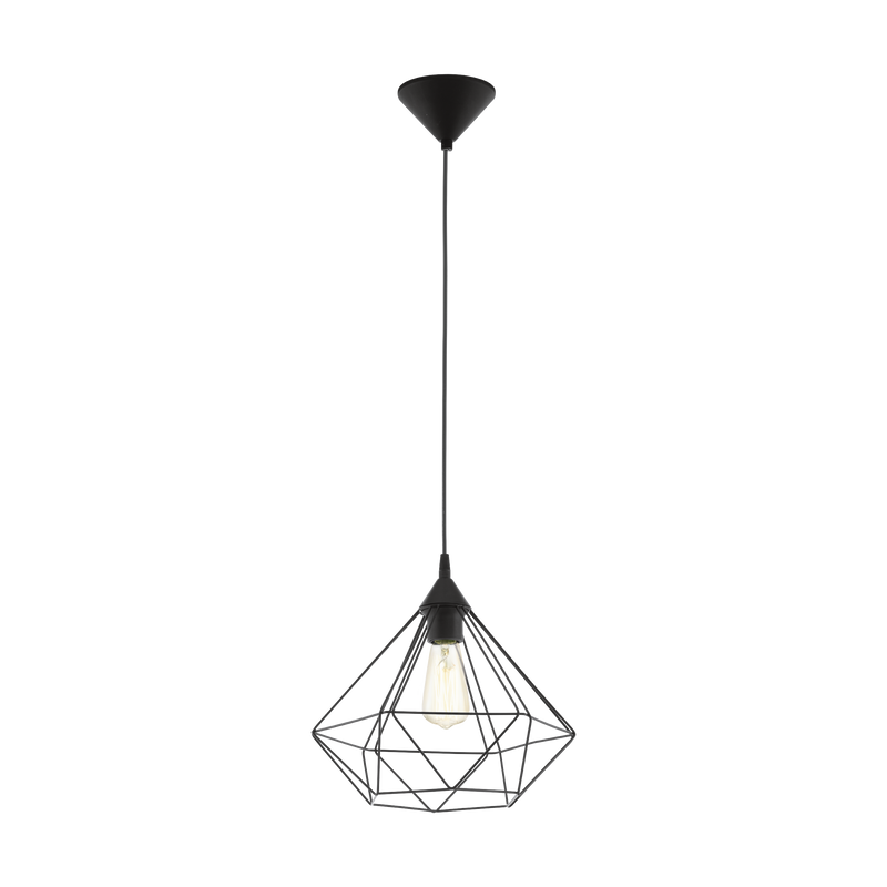 TARBES Pendant Light 1x60W E27 Black LRG