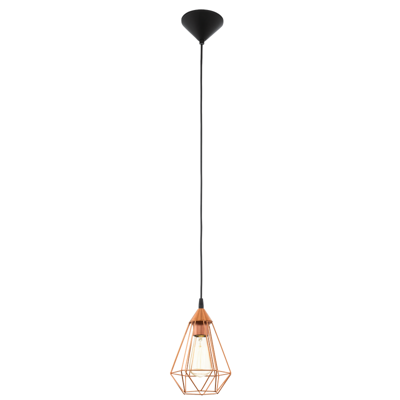 TARBES Pendant Light 1x60W E27 Copper Small