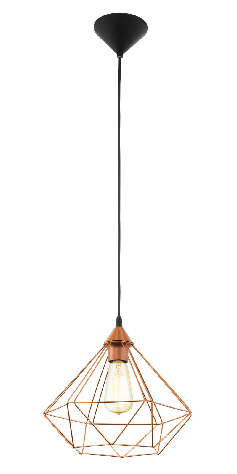 TARBES Pendant Light 1x60W E27 Copper LRG