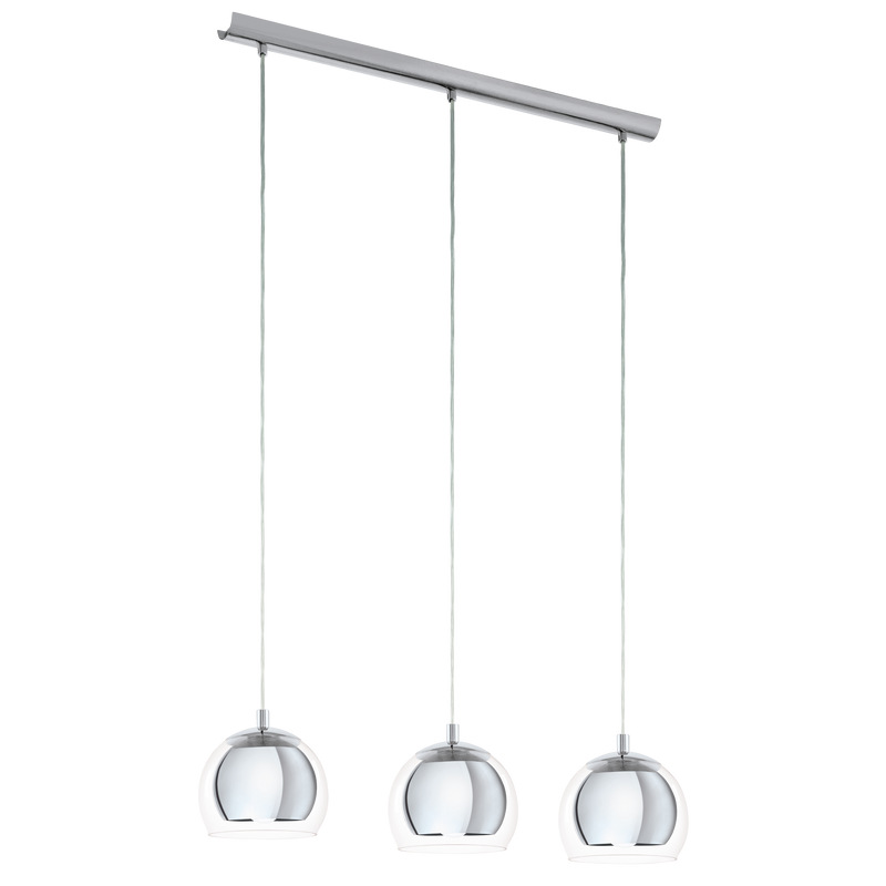 ROCAMAR Pendant Light 3x60W E27 Chrome