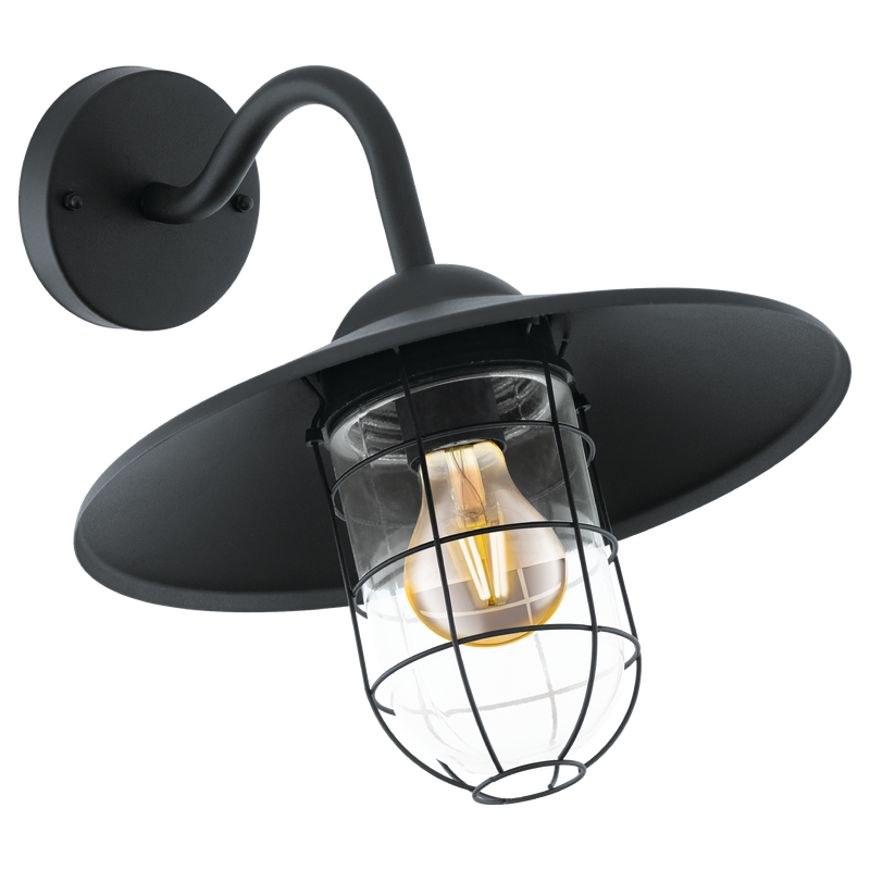 MELGOA Wall Light 1x60W E27 Black