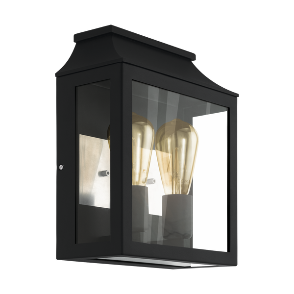 SONCINO ExT Wall Light 2x60W E27 Black & White