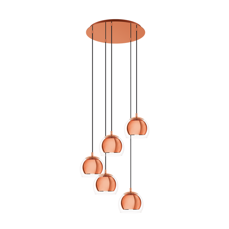 ROCAMAR 1 5X28W E27 COPPER CLUST