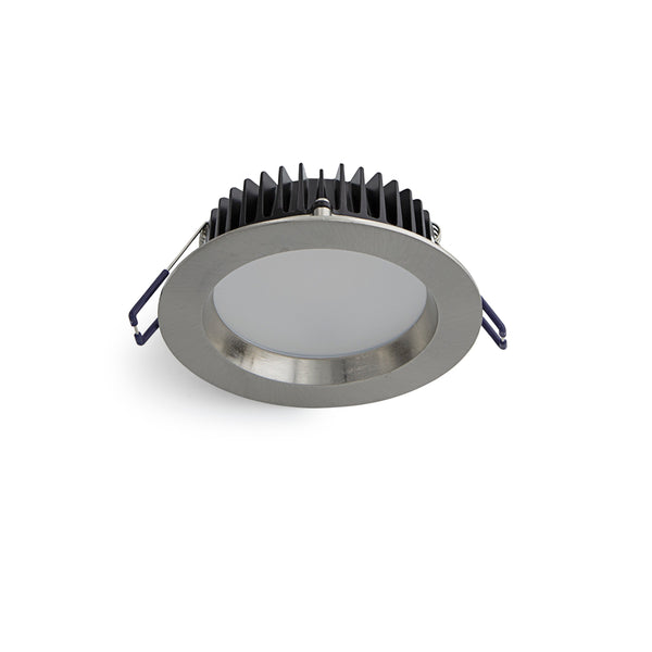 12W LED Downlight with Dimmable Driver Satin Chrome