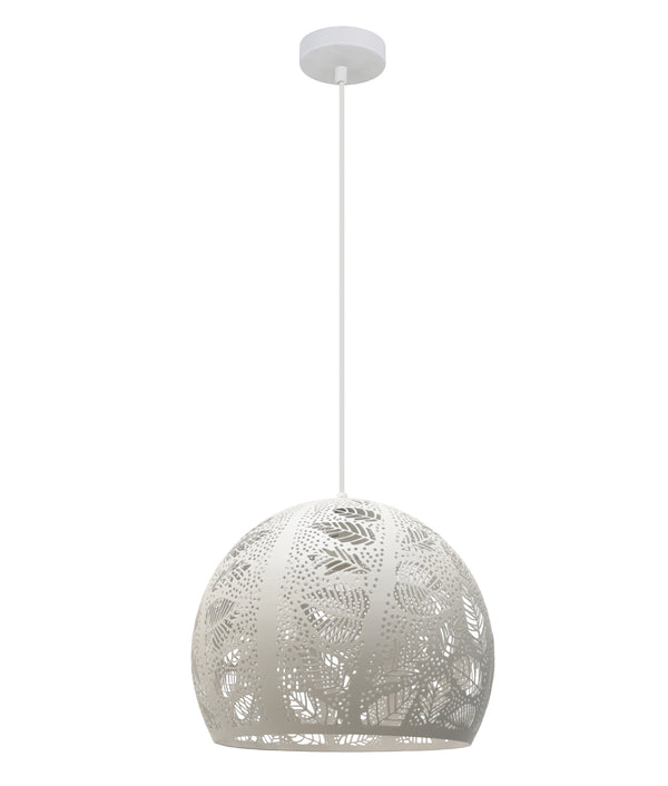 PENDANT ES White Embossed DOME OD300mm w/Wh