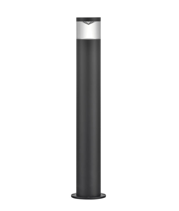 Phare Outdoor LED Bollard GU10 Aluminium Black Anti Glare with Flange IP54
