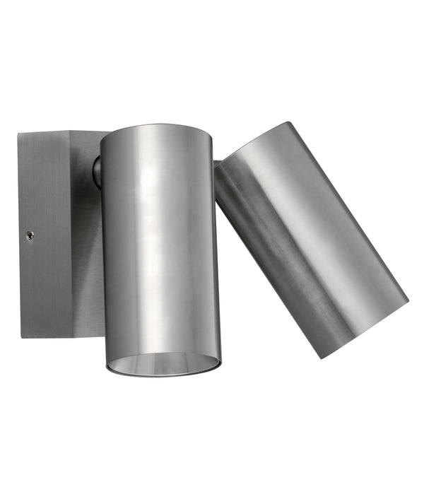 Exterior LED Adjustable Wall / Pillar Lights Titanium Coated Aluminium