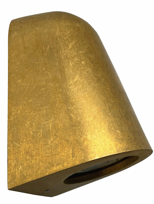 Outdoor LED Wall Light GU10 35W Antique Brass Cone IP65