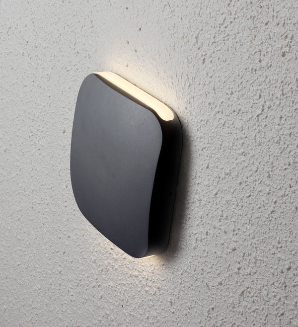 Outdoor LED Wall Light Black Square Up/Down 3000K 9W IP54